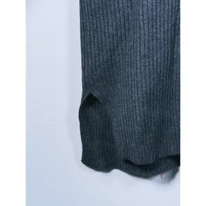 Abercrombie & Fitch V-Neck Colorblock Ribbed Sweater Size S Gray White Minimal thumbnail 11