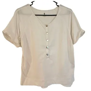 Free People movement what’s up white Henley size xs thumbnail 2