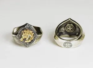 925 Silver Plated Adjustable Horse Ring for Men Women,Animal Ring,Punk Hip Hop thumbnail 4
