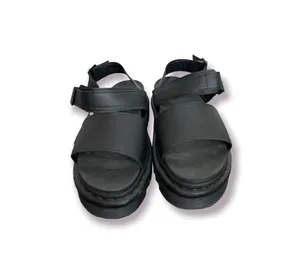 DR.MARTENS VOSS LEATHER Platform SANDAL Double STRAP BLACK thumbnail 2
