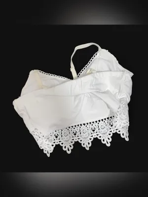 Mudd White lace crop top/bralette thumbnail 6