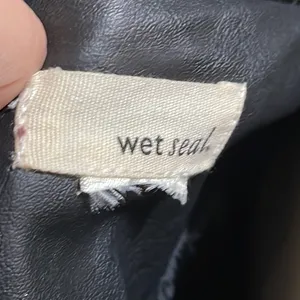 Women’s Wet Seal Leather Jacket thumbnail 4