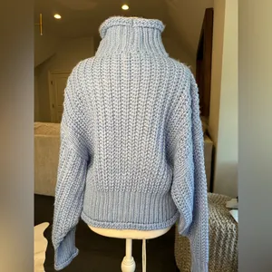 Cozy Blue Turtleneck Sweater thumbnail 3