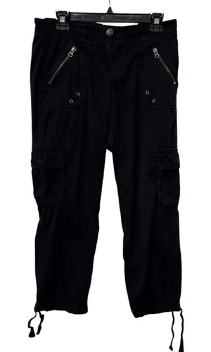 New York & Company Cargo Pants Black Excellent Utility‎ Gorpcore Women Medium thumbnail 1