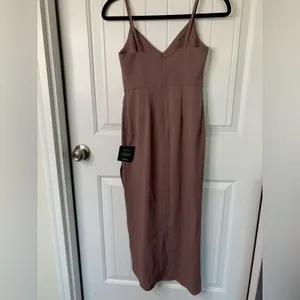 Lulu's box H mauve Reinette midi dress size XS party wedding‎ guest minimalist thumbnail 3