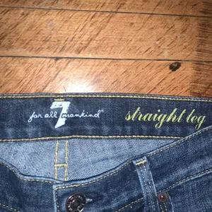 7 for All Mankind straight leg distressed normcore 28 jeans thumbnail 2