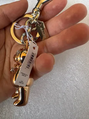 COACH New York 3D Bear Bag Charm Rose Gold 87166 thumbnail 2