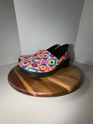 Easy Street Bind Slip Resistant Work Clogs Multi Color Circles thumbnail 6