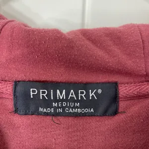 EUC PRIMARK women’s deep pink thick‎ warm pullover hooded pocket sweatshirt M thumbnail 3