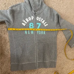 Aeropostale Women’s Grey Hoodie Sweatshirt thumbnail 9