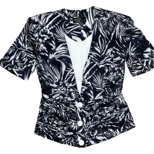 VTG‎ 90s DAWN JOY FLORAL Shorts Set Two Piece ROMPER High waist Size Small thumbnail 6