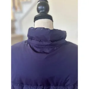 L.L.Bean Navy Down Fill Thigh Length Puffer Jacket thumbnail 5