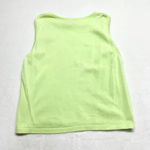 Lilly Pulitzer Knit Tank Top Womens Size PXL Lime Green Cotton Sleeveless Shell‎ thumbnail 7