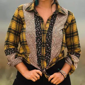 Gimmicks Plaid Pieced Shirt thumbnail 1