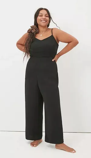 Anthropologie Black Sleeveless Jumpsuit thumbnail 1