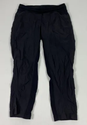 Lululemon Pants Womens 4 Black Woven Track‎ Jogger Stretch Tapered Gym Yoga thumbnail 1