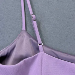 Lovers + Friends Lavender Purple‎ Ruffle Hem Mini Dress Small Square Neck Pastel thumbnail 7