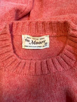 The Moors Lord Jeff Tight Knit Lagenlook Textured Crewneck Sweater 1980s Med thumbnail 2