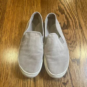 Tory Burch Gray Suede Slip-On Sneakers Size 5M thumbnail 2