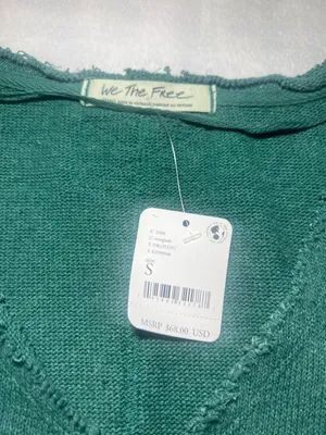 Free People We The Free Everglade V-Neck Knit Top thumbnail 2