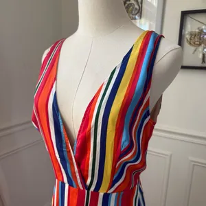Lulus Elianna Rainbow Stripe Backless Maxi Dress $70 S thumbnail 7
