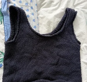 Stitch and Feather Crochet Top Blue Size M thumbnail 1