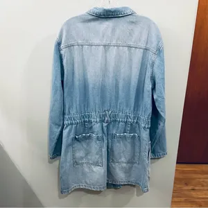 Universal Threads Mid Length Distressed Jean Jacket NWT Size 16 thumbnail 6