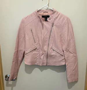 Forever 21 Leather light pink jacket thumbnail 1