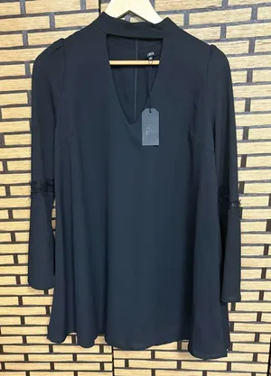 Lucca‎ Black Cutout Neck Dress Size Small thumbnail 1