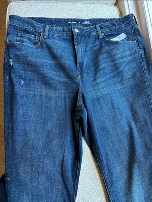 New Old Navy Extra High-Rise Straight Jeans size 18 thumbnail 5