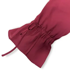 J. Crew Mercantile | Size 4 | Burgundy Red Top with Ruffle Bell Tie Sleeves thumbnail 7