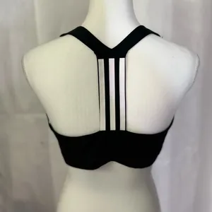 Adidas Women's Classic Black Sports Bra thumbnail 3