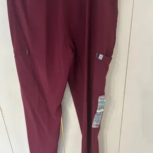 Scrubstar Women's Burgundy Scrub Pants plenty of pockets NWT SIZE small thumbnail 10