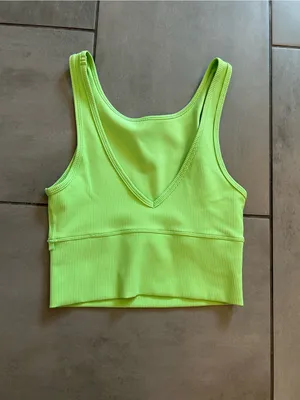 Lululemon Power Pivot Tank | Green thumbnail 2