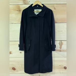 Burberry London Wool/Cashmere Button Up Trench Coat thumbnail 2
