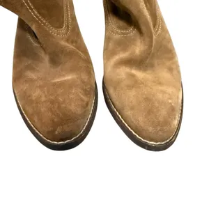 Madewell Brown Suede Leather Pull-On Western Cowgirl Ankle Boots Size 8 thumbnail 2