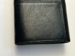 Coach Women’s Black Tri-Fold Wallet with Gold Script Logo thumbnail 7