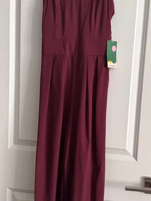HALARA Plum Wide-Leg Jumpsuit thumbnail 3