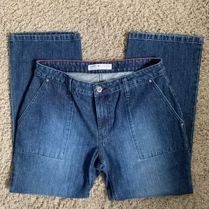 *Y2K* Tommy Hilfiger sz.6 trouser blue jeans straight leg thumbnail 1
