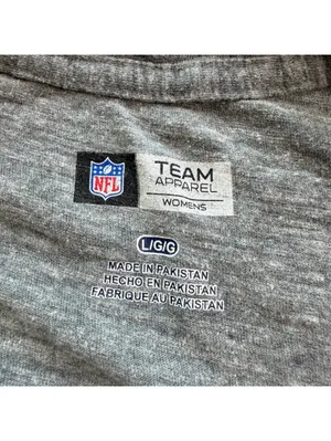 NFL Team Apparel Cincinnati Bengals Womens Heather Gray V-Neck Graphic T-Shirt L thumbnail 4