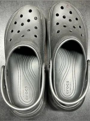 Crocs Size M10 W12 Black Comfort Iconic Stomp Platform Clogs thumbnail 5
