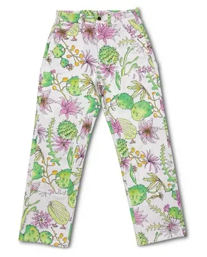 Keith Kelly NYC Printed Cactus Double Knee Carpenter Pants Size XL‎ thumbnail 1