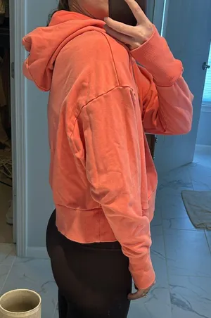 JoyLab Cropped Orange/Pink Hoodie thumbnail 2