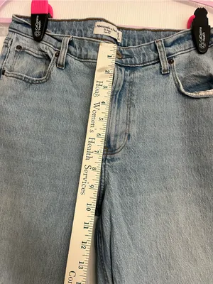 Abercrombie & Fitch Light Blue Straight-Leg Jeans thumbnail 2