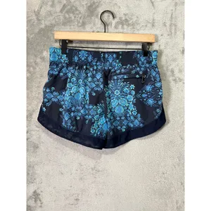 Seafolly‎ Blue Floral Swim Shorts Boardshorts Elastic Waist Resort Beach Small thumbnail 7