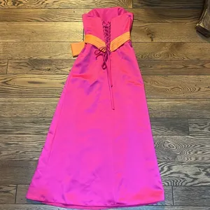 Alfred Angelo Pink and Orange strapless gown, size‎ 2 C30 thumbnail 5