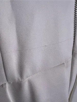 Alice and Olivia Adley Pleated Drop Waist Dress in size 2. Off white. thumbnail 9