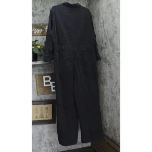 NEW Universal Thread Womens Long Sleeve Utility Baggy Denim Jumpsuit Black 17 thumbnail 5