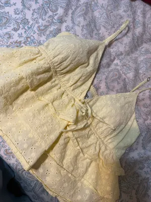 Hollister Yellow Babydoll Top thumbnail 1