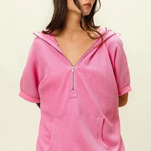 BiBi Vintage Washed Waffle Thermal Hoodie‎ thumbnail 3